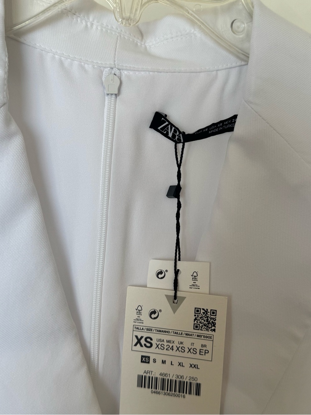 Zara White Twist-Front Mini Dress - Picture 3 of 3